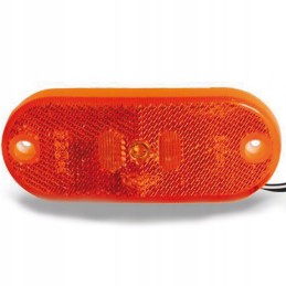 Orange side marker lamp, 110cm caravan