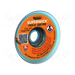 1 pcs x MG CHEMICALS - 424-LF - Tape: desoldering, halide-free,rosin,Lead Free,ROL0, W: 1.5mm