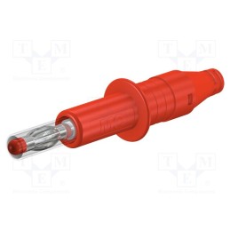 1 pcs x STu00c4UBLI - 66.9584-22 - Plug, 4mm banana, 32A, 600V, red, insulated, 2.5mm2, nickel plated