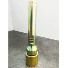 Crimping tool for round tarpaulin holes, diameter 12 mm