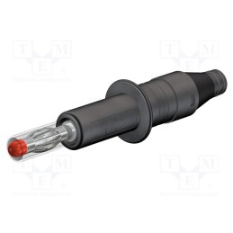1 pcs x STu00c4UBLI - 66.9584-21 - Plug, 4mm banana, 32A, 600V, black, insulated, 2.5mm2, screw, 71mm