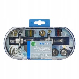 Set of spare bulbs for h4 cars, 16 elements
