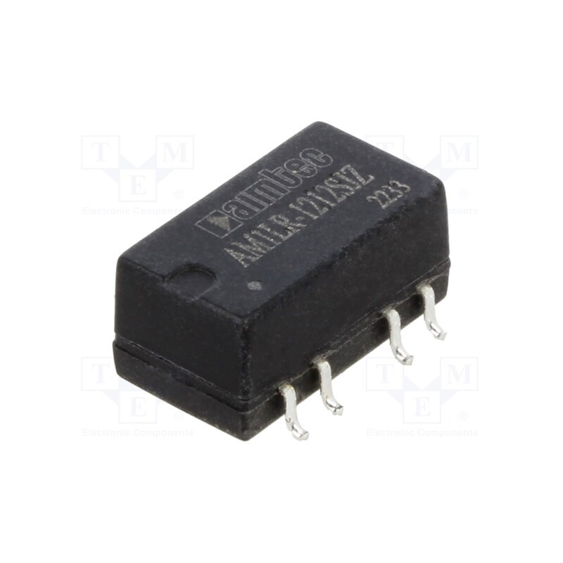 1 pcs x AIMTEC - AM1LR-1212SJZ - Converter: DC/DC, 1W, Uin: 11.4÷12.6V, Uout: 12VDC, Iout: 84mA, SMD