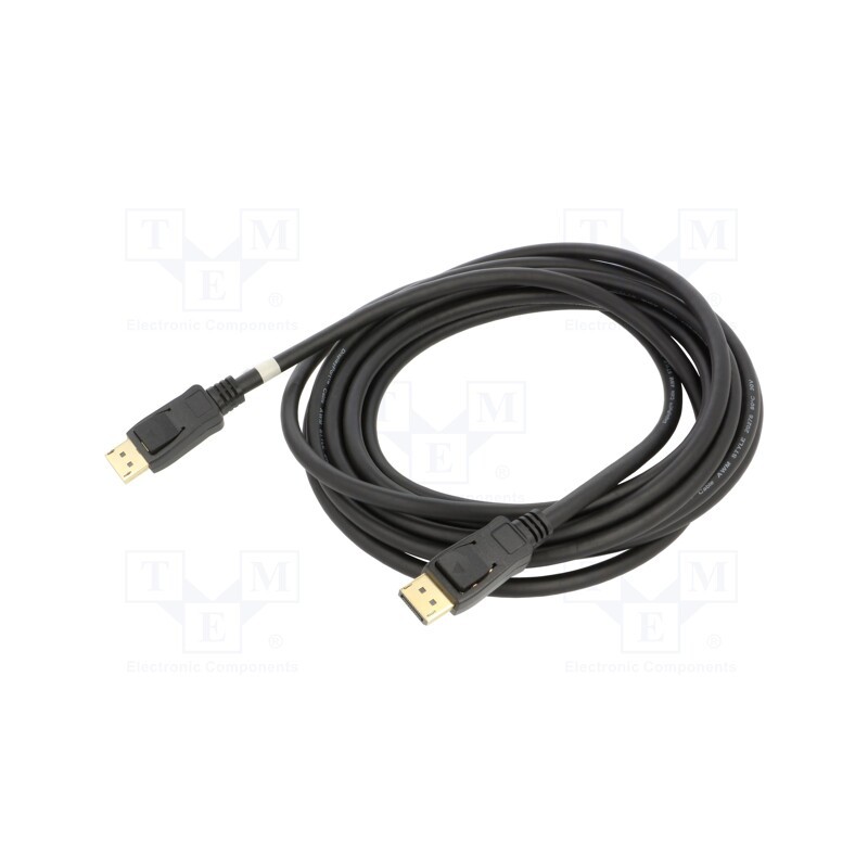 1 pcs x Goobay - 64865 - Cable, DisplayPort 2.1, DisplayPort plug,both sides, 5m, black
