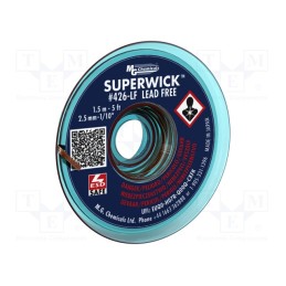 1 pcs x MG CHEMICALS - 426-LF - Tape: desoldering, halide-free,rosin,Lead Free,ROL0, W: 2.5mm
