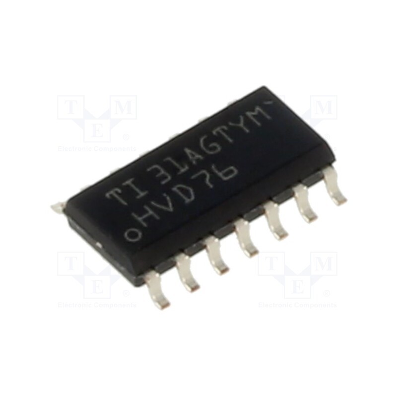 1 pcs x TEXAS INSTRUMENTS - SN65HVD76D - IC: interface, transceiver, full duplex,RS485, 50Mbps, SO14,