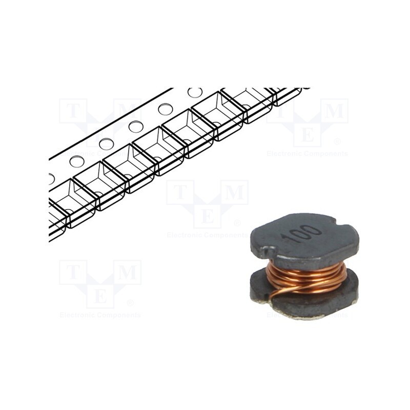 10 pcs x FERROCORE - DLG-0705-100 - Inductor: wire, SMD, 0705, 10uH, 2.3A, 0.07Ω