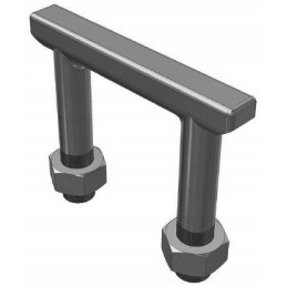 Load securing holder 2000 kg, large belt loop