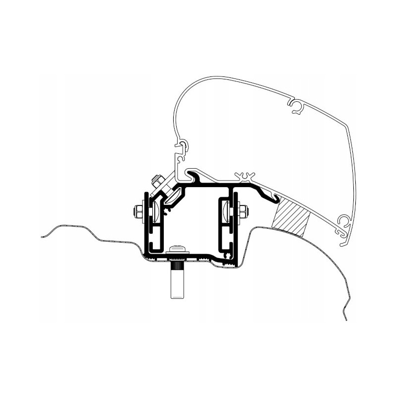 Thule 6200 Crafter 2017 awning roof adapter