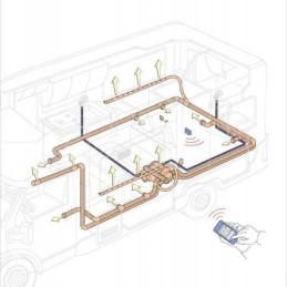 Truma heating supply pipe connector 65mm