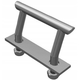 Load securing bracket 2000 kg angled eye