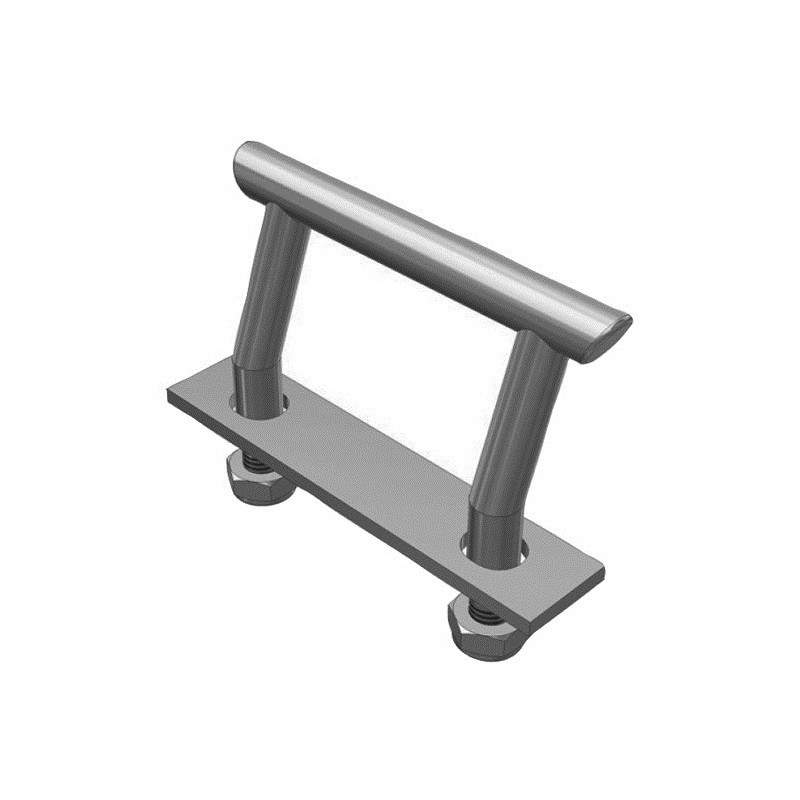 Load securing bracket 2000 kg angled eye
