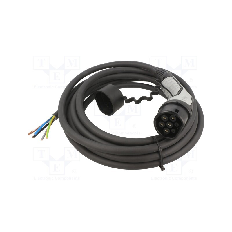 1 pcs x PHOENIX CONTACT - 1013068 - Cable: eMobility, 1x0.5mm2,5x6mm2, 480V, 26.6kW, IP44, 7m, 32A