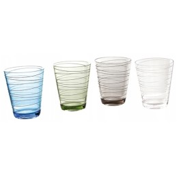 San Brunner Onda glasses, 4 pcs. tourist set