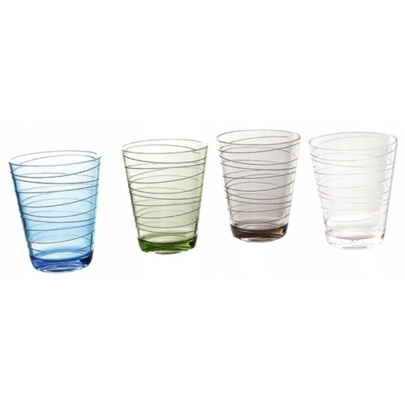 San Brunner Onda glasses, 4 pcs. tourist set