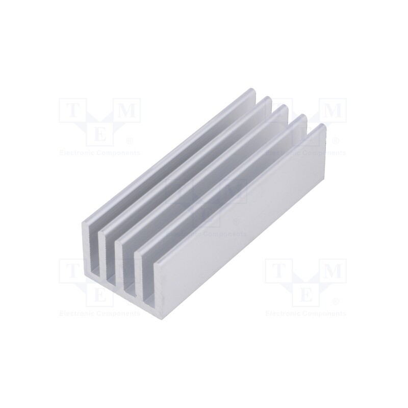 1 pcs x FISCHER ELEKTRONIK - SK 633 50 AL - Heatsink: extruded, grilled, natural, L: 50mm, W: 19mm, H: 14mm, raw