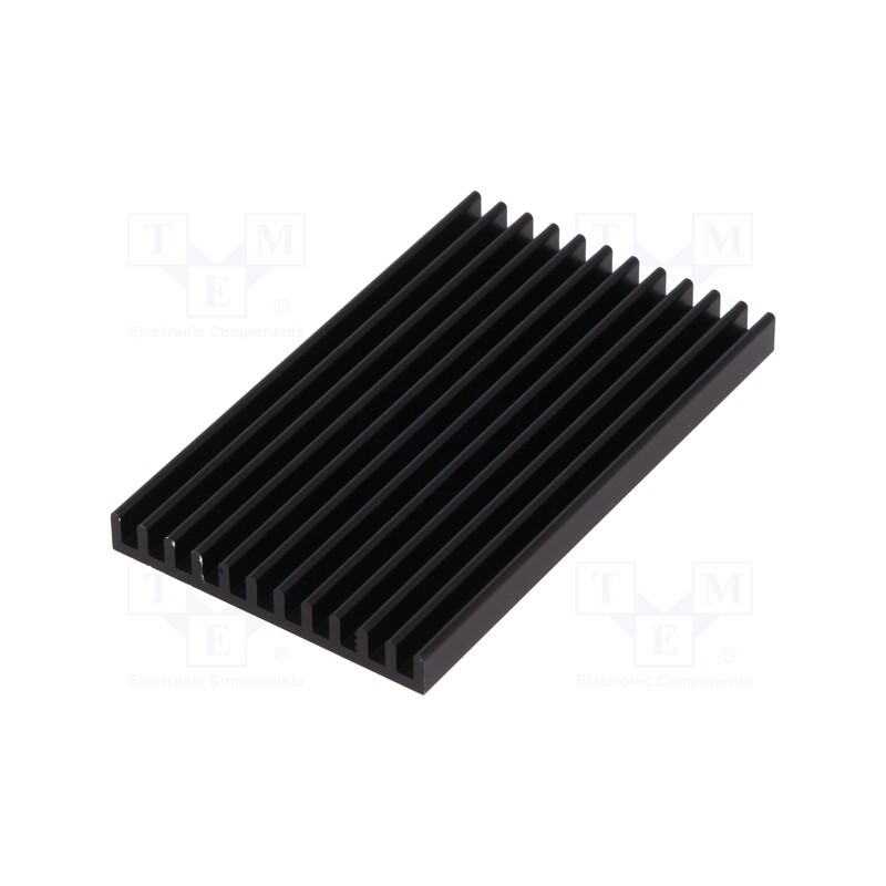 1 pcs x FISCHER ELEKTRONIK - SK511 75 SA - Heatsink: extruded, grilled, black, L: 75mm, W: 45mm, H: 6mm, 11.5K/W