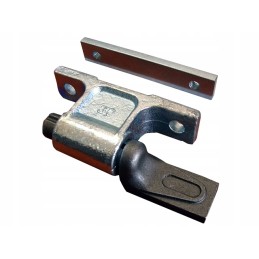 Aluminum side hinge for welding with a washer