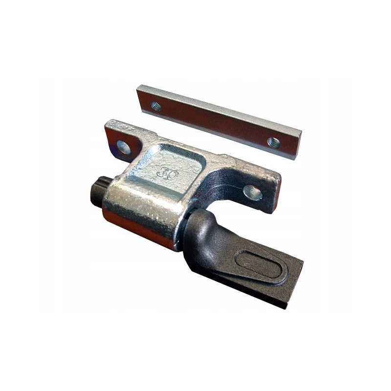 Aluminum side hinge for welding with a washer