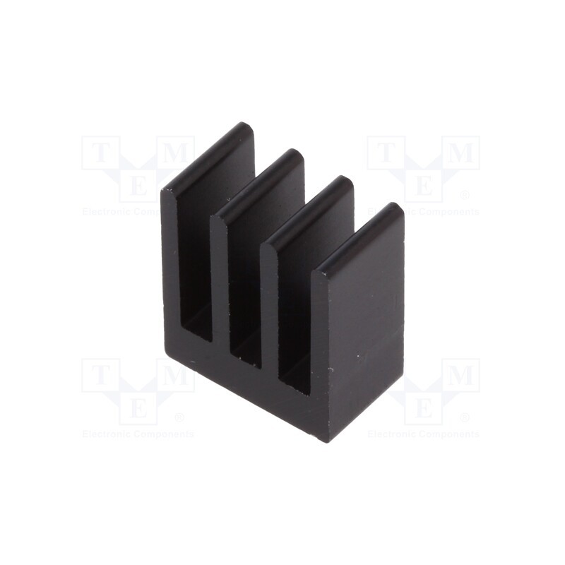2 pcs x FISCHER ELEKTRONIK - ICKSMDK8SA - Heatsink: extruded, black, L: 8mm, W: 13.5mm, H: 15.24mm, 25.6K/W