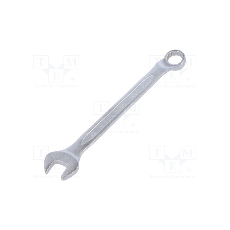 1 pcs x KING TONY - 1063-12 - Wrench, bent,combination spanner, 12mm, Chrom-vanadium steel