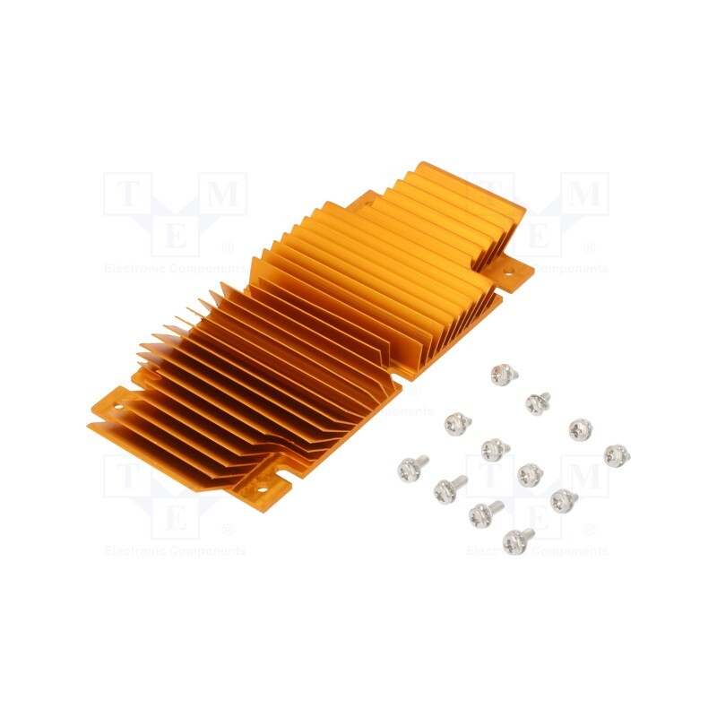 1 pcs x Advanced Thermal Solutions - ATS-1149-C1-R0 - Heatsink: extruded, grilled, BGA, golden, L: 61mm, W: 118mm, H: 11.4mm