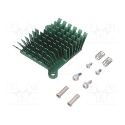 1 pcs x Advanced Thermal Solutions - ATS-1039-C3-R0 - Heatsink: extruded, grilled, BGA, green, L: 40mm, W: 38mm, H: 15mm