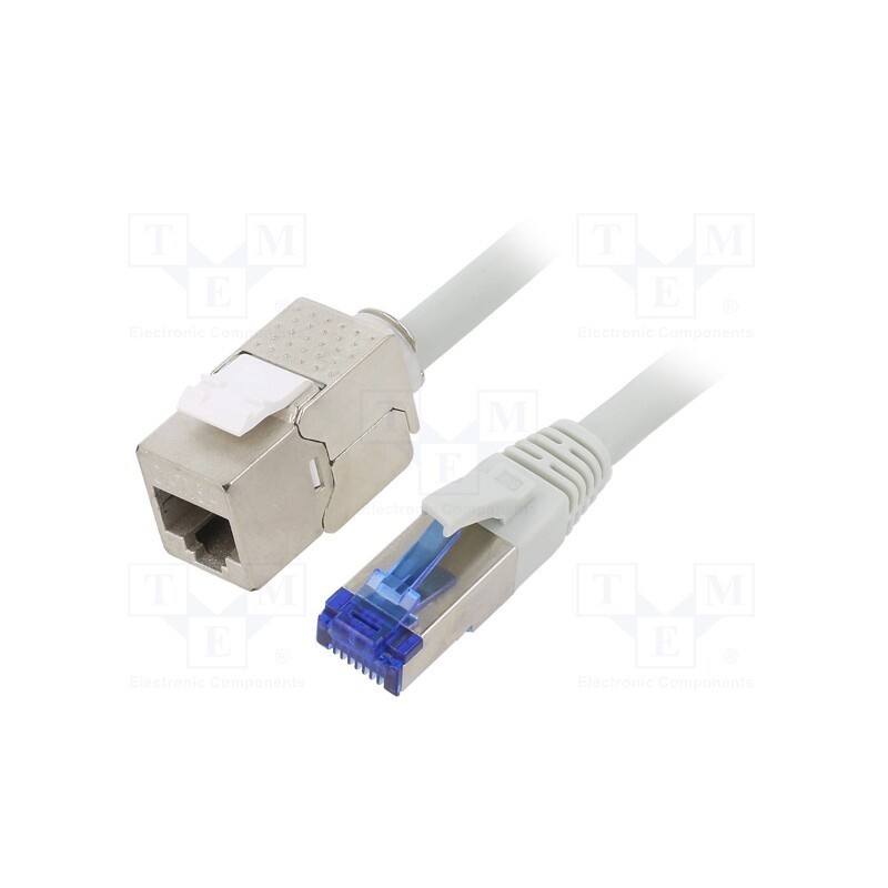 1 pcs x LOGILINK - CC5052S - Extender RJ45, S/FTP, 6a, stranded, Cu, LSZH, grey, 2m, 26AWG