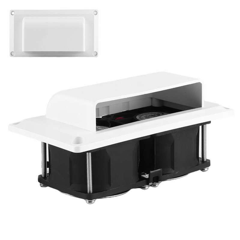 Side vent for trailers, ventilation grill