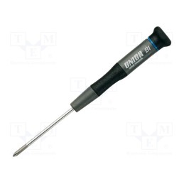 1 pcs x UNIOR - 608307 - Screwdriver, Phillips, precision, PH1, 615E, Blade length: 80mm