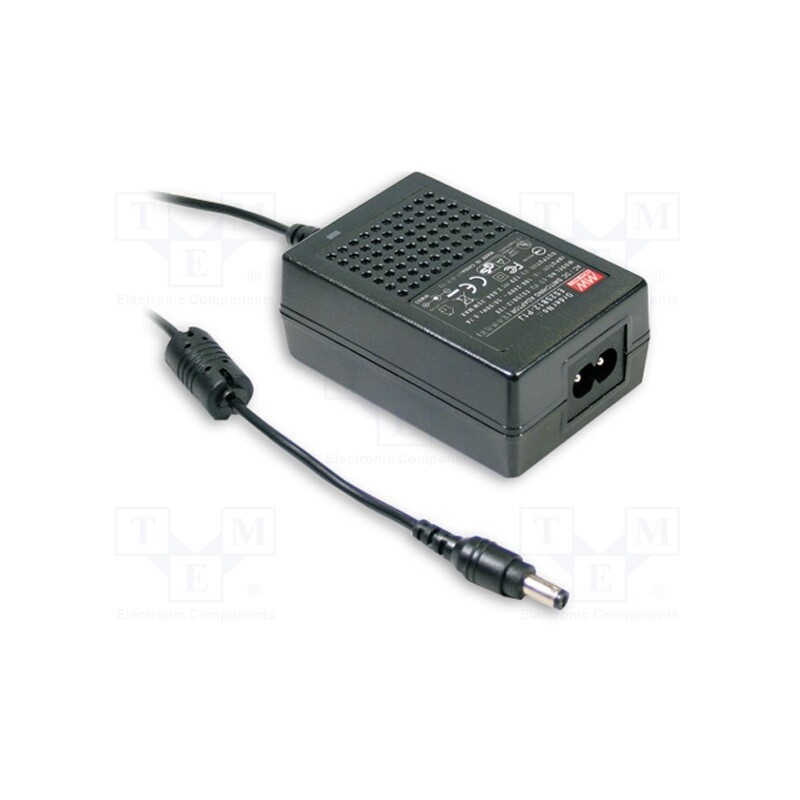 1 pcs x MEAN WELL - GSM18B18-P1J - Power supply: switched-mode, 18VDC, 1A, Out: 5,5/2,1, 18W, desktop