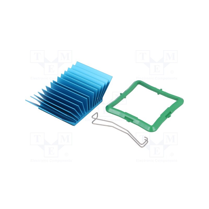 1 pcs x Advanced Thermal Solutions - ATS-50400P-C1-R0 - Heatsink: extruded, grilled, BGA, blue, L: 40mm, W: 40mm, H: 17.5mm