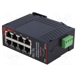 1 pcs x RED LION - SL-8ES-1 - Switch Ethernet, Number of ports: 8, 10÷30VDC, RJ45, IP30