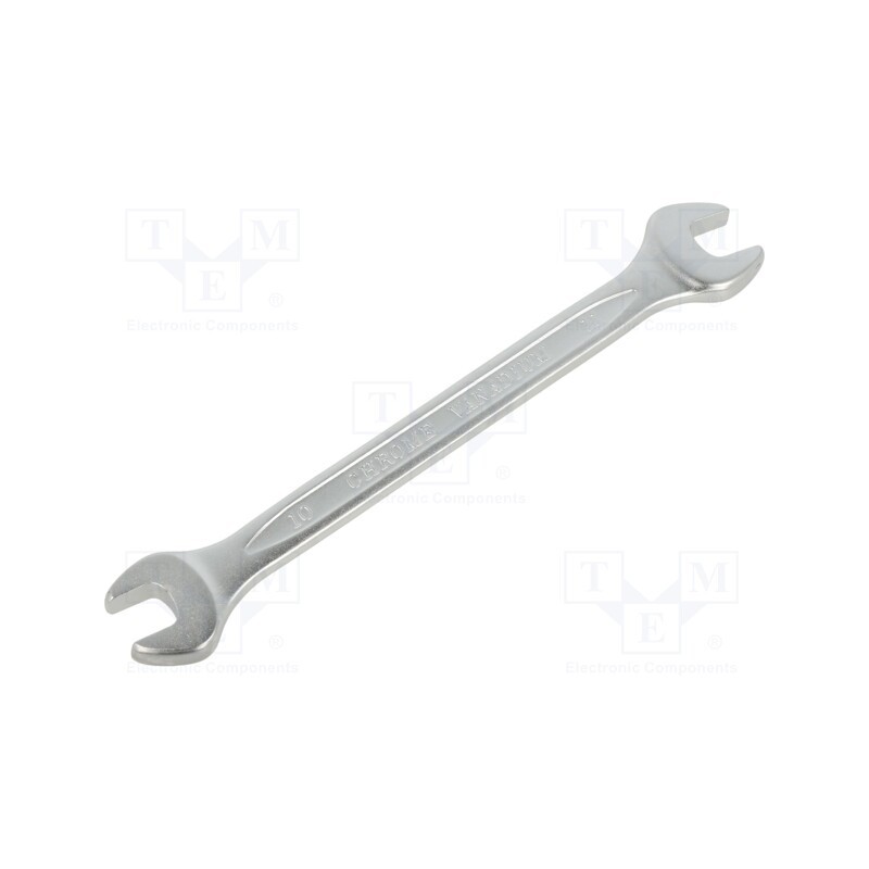1 pcs x KING TONY - 19001011 - Wrench, spanner, 10mm,11mm, Chrom-vanadium steel, L: 156mm