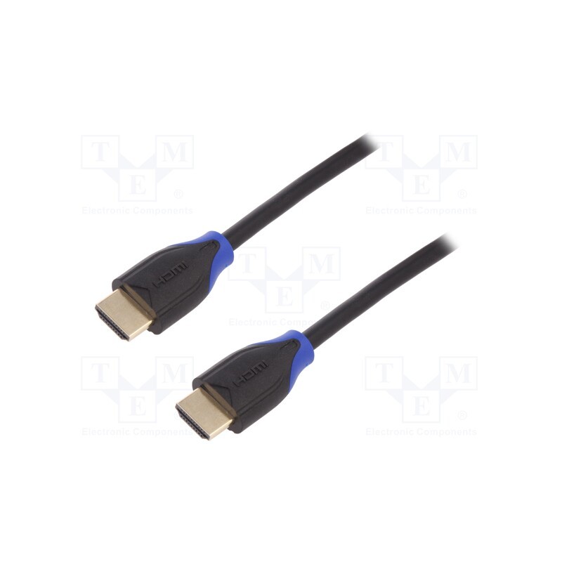 1 pcs x LOGILINK - CH0062 - Cable, HDMI 2.0, HDMI plug,both sides, 2m, black