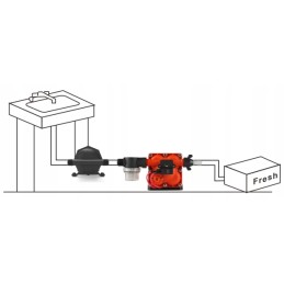 Water expansion tank for the hydrofor pressure pump 0 75l seaflo
