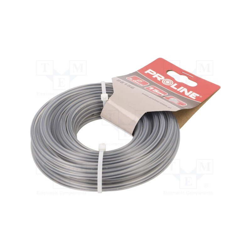 1 pcs x PROLINE - 98156 - Trimmer line, L: 15m, polyamide, strengthened construction