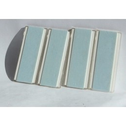 Set of 4x trailer reflectors, white 90x40mm