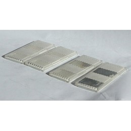 Set of 4x trailer reflectors, white 90x40mm