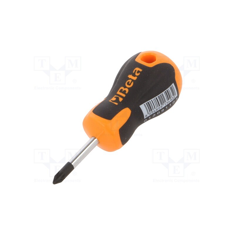 1 pcs x BETA - 12091103 - Screwdriver, Pozidriv®, PZ1, EVOX, Blade length: 30mm