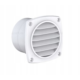 PVC ventilation grille 94 x 94 mm, white
