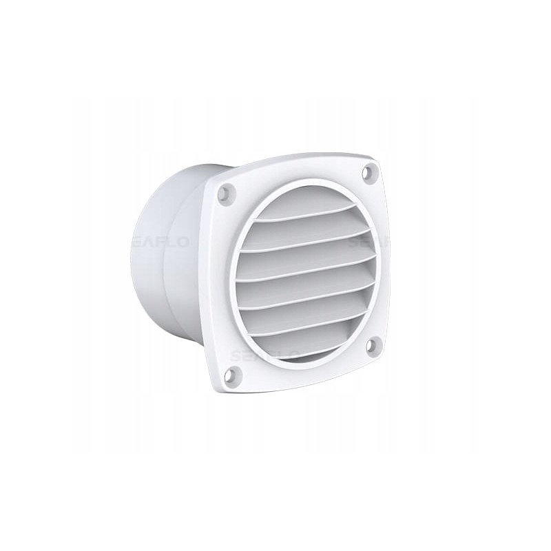 PVC ventilation grille 94 x 94 mm, white