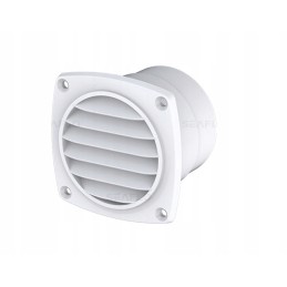 PVC ventilation grille 94 x 94 mm, white
