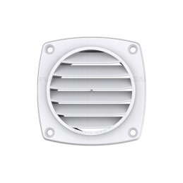 PVC ventilation grille 94 x 94 mm, white