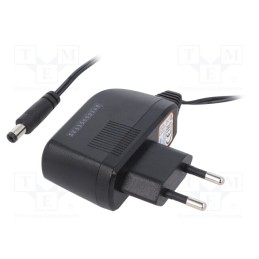 1 pcs x AIMTEC - AMA5ER4-050100Y - Power supply: switched-mode, plug, 5VDC, 1A, 5W, Plug: EU, 73%, black