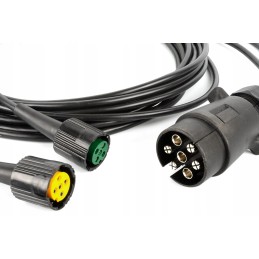 Cable harness 7pin 4m, 7pin bayonet 5pin plug