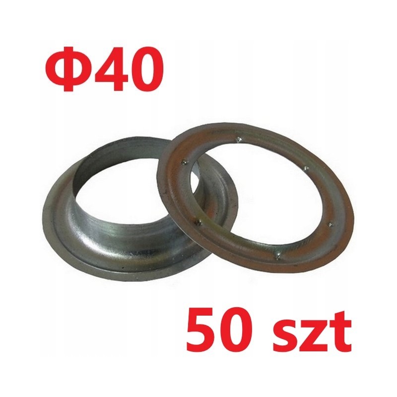 Mesh diameter 40, round, galvanized tarpaulins, 50 pcs