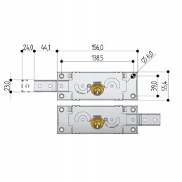 A set of food truck roller shutter expansion locks