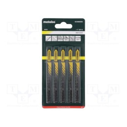 1 set x METABO - 623969000 - Hacksaw blade, wood,plastic, 74mm, 9teeth/inch, CLEAN WOOD, 5pcs.