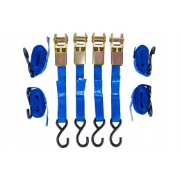 Blue transport belts with tensioner 4m 25mm 0 68, set of 4 pieces